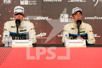 2022-07-03 - EHRLACHERR Yann (FRA), Cyan Performance Lynk & Co, Lynk & Co 03 TCR, URRUTIA Santiago (URY), Cyan Performance Lynk & Co, Lynk & Co 03 TCR, portrait conference de presse press conference race 1 during the WTCR - Race of Portugal 2022, 5th round of the 2022 FIA World Touring Car Cup, on the Circuit Internacional de Vila Real from July 1 to 3 in Vila Real, Portugal - AUTO - WTCR - RACE OF PORTUGAL 2022 - GRAND TOURISM - MOTORS