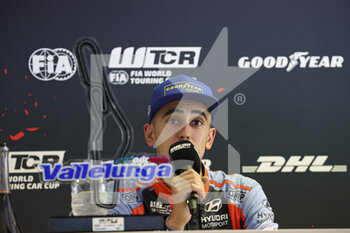 22/07/2022 - AZCONA Mikel (ESP), BRC Hyundai N Squadra Corse, Hyundai Elantra N TCR, portrait conference de presse press conference GOODYEAR Follow the Leader, during the WTCR - Race of Italy 2022, 6th round of the 2022 FIA World Touring Car Cup, on the Autodromo Vallelunga Piero Taruffi from July 22 to 24 in Campagnano di Roma, Italy - AUTO - WTCR - RACE OF ITALY 2022 - TURISMO E GRAN TURISMO - MOTORI
