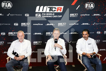 06/08/2022 - Press Conference Marcello LOTTI, Marek Nawarecki, Jean-Baptiste Ley, during the WTCR - Race of Alsace Grand Est 2022, 7th round of the 2022 FIA World Touring Car Cup, on the Anneau du Rhin from August 6 to 7 in Biltzheim, France - AUTO - WTCR - RACE OF ALSACE GRAND EST 2022 - TURISMO E GRAN TURISMO - MOTORI