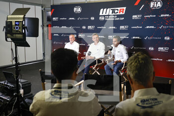 06/08/2022 - Press Conference Marcello LOTTI, Marek Nawarecki, Jean-Baptiste Ley, during the WTCR - Race of Alsace Grand Est 2022, 7th round of the 2022 FIA World Touring Car Cup, on the Anneau du Rhin from August 6 to 7 in Biltzheim, France - AUTO - WTCR - RACE OF ALSACE GRAND EST 2022 - TURISMO E GRAN TURISMO - MOTORI