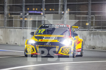 2022-11-25 - 17 BERTHON Nathanael (FRA), Comtoyou DHL Team Audi Sport, Audi RS 3 LMS, action during the WTCR - Race of Saudi Arabia 2022, 9th round of the 2022 FIA World Touring Car Cup, on the Jeddah Corniche Circuit from November 25 to 27 in Jeddah, Saudi Arabia - AUTO - WTCR - RACE OF SAUDI ARABIA 2022 - GRAND TOURISM - MOTORS