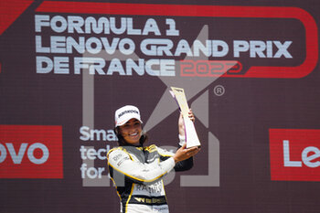 2022-07-23 - 55 CHADWICK Jamie (gbr), Jenner Racing, Tatuus-Toyota FT-60, portrait, podium during the 5th round of the 2022 W Series, from July 22 to 24, 2022 on the Circuit Paul Ricard, in Le Castellet, France - AUTO - W SERIES 2022 - FRANCE - W Series - MOTORS