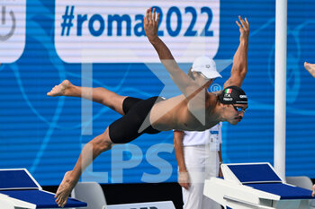 12/08/2022 - Manuel Frigo (ITA) during European Aquatics Championships Rome 2022 at the Foro Italico on 12 August 2022. - EUROPEAN ACQUATICS CHAMPIONSHIPS - SWIMMING (DAY2) - NUOTO - NUOTO