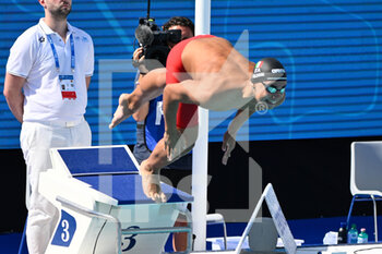 2022-08-12 - Lorenzo Galossi (ITA) during European Aquatics Championships Rome 2022 at the Foro Italico on 12 August 2022. - EUROPEAN ACQUATICS CHAMPIONSHIPS - SWIMMING (DAY2) - SWIMMING - SWIMMING