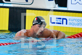 2022-08-13 - Alessandro Miressi (ITA) during European Aquatics Championships Rome 2022 at the Foro Italico on 13 August 2022. - EUROPEAN ACQUATICS CHAMPIONSHIPS - SWIMMING (DAY3) - SWIMMING - SWIMMING