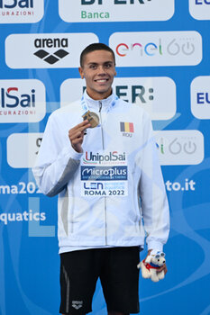 2022-08-13 - David Popovici (ROU) during European Aquatics Championships Rome 2022 at the Foro Italico on 13 August 2022. - EUROPEAN ACQUATICS CHAMPIONSHIPS - SWIMMING (DAY3) - SWIMMING - SWIMMING