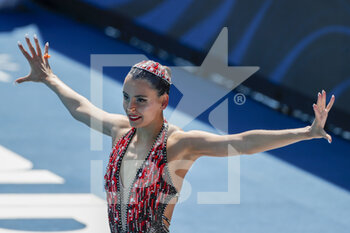 2022-06-17 - Sude Dicle of Turkey competing at the Artistic Swimming Women Solo Technical during the 19th FINA World Championships Budapest 2022, Swimming event on June 17, 2022 at Szechy Outdoor Pool in Budapest, Hungary - SWIMMING - FINA WORLD CHAMPIONSHIPS BUDAPEST 2022 - SWIMMING - SWIMMING