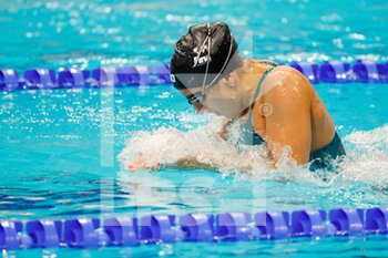 2022-06-19 - Marina Abu Shamaleh of Palestine competing at the Women's 100m Breaststroke during the 19th FINA World Championships Budapest 2022, Swimming event on June 19, 2022 in Budapest, Hungary - SWIMMING - FINA WORLD CHAMPIONSHIPS BUDAPEST 2022 - SWIMMING - SWIMMING