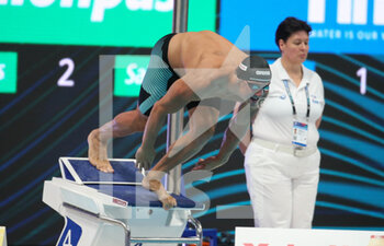 2022-06-19 - Nicolo Martinenghi of Italy Gold medal, Men 100 M Breaststroke during the 19th FINA World Championships Budapest 2022, Swimming event on June 19, 2022 in Budapest, Hungary - SWIMMING - FINA WORLD CHAMPIONSHIPS BUDAPEST 2022 - SWIMMING - SWIMMING