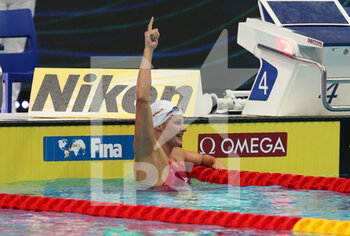 2022-06-19 - Marie Wattel of France Silver medal, Women 100 M Butterfly during the 19th FINA World Championships Budapest 2022, Swimming event on June 19, 2022 in Budapest, Hungary - SWIMMING - FINA WORLD CHAMPIONSHIPS BUDAPEST 2022 - SWIMMING - SWIMMING