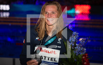 2022-06-19 - Marie Wattel of France Silver medal, Women 100 M Butterfly during the 19th FINA World Championships Budapest 2022, Swimming event on June 19, 2022 in Budapest, Hungary - SWIMMING - FINA WORLD CHAMPIONSHIPS BUDAPEST 2022 - SWIMMING - SWIMMING