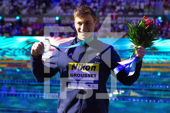 2022-06-22 - Maxime Grousset of France Silver medal, 100 M Freestyle Men during the 19th FINA World Championships Budapest 2022, Swimming event on June 22 2022 in Budapest, Hungary - SWIMMING - FINA WORLD CHAMPIONSHIPS BUDAPEST 2022 - SWIMMING - SWIMMING