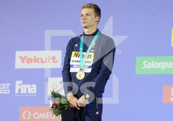 2022-06-22 - Leon Marchand of France Gold medal, 200 M Medley Men during the 19th FINA World Championships Budapest 2022, Swimming event on June 22 2022 in Budapest, Hungary - SWIMMING - FINA WORLD CHAMPIONSHIPS BUDAPEST 2022 - SWIMMING - SWIMMING
