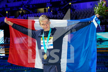 2022-06-22 - Leon Marchand of France Gold medal, 200 M Medley Men during the 19th FINA World Championships Budapest 2022, Swimming event on June 22 2022 in Budapest, Hungary - SWIMMING - FINA WORLD CHAMPIONSHIPS BUDAPEST 2022 - SWIMMING - SWIMMING