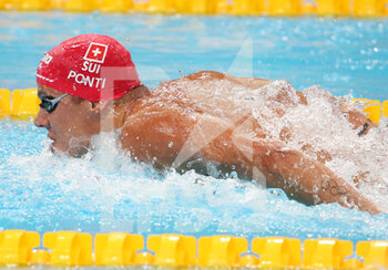 2022-06-23 - Noe Ponti of Switzerland, Heat (7) 100 M Butterfly Men during the 19th FINA World Championships Budapest 2022, Swimming event on June 23 2022 in Budapest, Hungary - SWIMMING - FINA WORLD CHAMPIONSHIPS BUDAPEST 2022 - SWIMMING - SWIMMING