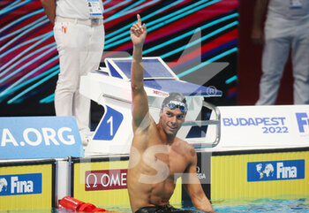 2022-06-25 - Gregorio Paltrinieri of Italy Gold medal, Final 1500 M Freestyle Men during the 19th FINA World Championships Budapest 2022, Swimming event on June 25 2022 in Budapest, Hungary - SWIMMING - FINA WORLD CHAMPIONSHIPS BUDAPEST 2022 - SWIMMING - SWIMMING