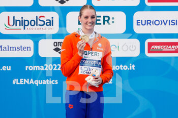 2022-08-14 - Marrit Steenbergen of the Netherlands Gold medal during the Women's 200m Freestyle at the LEN European Aquatics Roma 2022 on August 14, 2022 at Stadio del Nuoto in Rome, Italy - SWIMMING - LEN EUROPEAN AQUATICS ROMA 2022 - SWIMMING - SWIMMING