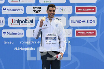 2022-08-15 - CHRISTOU Apostolos (GRE) during the LEN European Swimming Championships finals on 15th August 2022 at the Foro Italico in Rome, Italy. - EUROPEAN ACQUATICS CHAMPIONSHIPS - SWIMMING (DAY5) - SWIMMING - SWIMMING