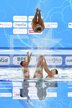 2022-08-11 - Switzerland Team during the LEN European Artistic Swimming Championships finals on 11th August 2022 at the Foro Italico in Rome, Italy. - EUROPEAN ACQUATICS CHAMPIONSHIS - ARTISTIC SWIMMING (DAY1) - SYNCRO - SWIMMING