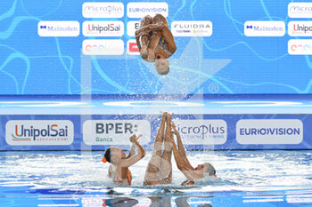 2022-08-11 - Switzerland Team during the LEN European Artistic Swimming Championships finals on 11th August 2022 at the Foro Italico in Rome, Italy. - EUROPEAN ACQUATICS CHAMPIONSHIS - ARTISTIC SWIMMING (DAY1) - SYNCRO - SWIMMING