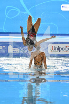 2022-08-11 - Serbia Team during the LEN European Artistic Swimming Championships finals on 11th August 2022 at the Foro Italico in Rome, Italy. - EUROPEAN ACQUATICS CHAMPIONSHIS - ARTISTIC SWIMMING (DAY1) - SYNCRO - SWIMMING