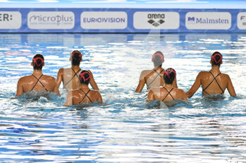 2022-08-11 - Serbia Team during the LEN European Artistic Swimming Championships finals on 11th August 2022 at the Foro Italico in Rome, Italy. - EUROPEAN ACQUATICS CHAMPIONSHIS - ARTISTIC SWIMMING (DAY1) - SYNCRO - SWIMMING