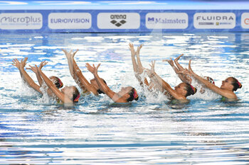 2022-08-11 - Israel Team during the LEN European Artistic Swimming Championships finals on 11th August 2022 at the Foro Italico in Rome, Italy. - EUROPEAN ACQUATICS CHAMPIONSHIS - ARTISTIC SWIMMING (DAY1) - SYNCRO - SWIMMING