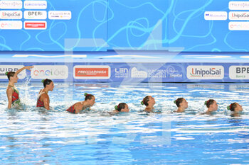 2022-08-11 - Great Britain Team during the LEN European Artistic Swimming Championships finals on 11th August 2022 at the Foro Italico in Rome, Italy. - EUROPEAN ACQUATICS CHAMPIONSHIS - ARTISTIC SWIMMING (DAY1) - SYNCRO - SWIMMING