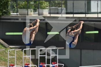 17/08/2022 - COQUOZ Madeline and DUTOIT Guillaume (SUI) during the LEN European Diving Championships finals on 17th August 2022 at the Foro Italico in Rome, Italy. - EUROPEAN ACQUATICS CHAMPIONSHIPS - DIVING (DAY3) - TUFFI - NUOTO