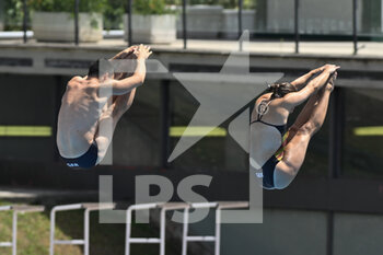17/08/2022 - MASSENBERG Lou and PUNZEL Tina (GER) during the LEN European Diving Championships finals on 17th August 2022 at the Foro Italico in Rome, Italy. - EUROPEAN ACQUATICS CHAMPIONSHIPS - DIVING (DAY3) - TUFFI - NUOTO
