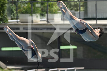 17/08/2022 - LINAN CANELA Max and VELAZQUEZ ROLDAN Rocio (ESP) during the LEN European Diving Championships finals on 17th August 2022 at the Foro Italico in Rome, Italy. - EUROPEAN ACQUATICS CHAMPIONSHIPS - DIVING (DAY3) - TUFFI - NUOTO