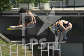 2022-08-17 - PELLACANI Chiara and SANTORO Matteo (ITA) during the LEN European Diving Championships finals on 17th August 2022 at the Foro Italico in Rome, Italy. - EUROPEAN ACQUATICS CHAMPIONSHIPS - DIVING (DAY3) - DIVING - SWIMMING