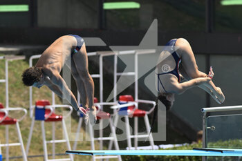 17/08/2022 - PELLACANI Chiara and SANTORO Matteo (ITA) during the LEN European Diving Championships finals on 17th August 2022 at the Foro Italico in Rome, Italy. - EUROPEAN ACQUATICS CHAMPIONSHIPS - DIVING (DAY3) - TUFFI - NUOTO