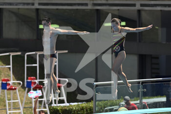 17/08/2022 - MASSENBERG Lou and PUNZEL Tina (GER) during the LEN European Diving Championships finals on 17th August 2022 at the Foro Italico in Rome, Italy. - EUROPEAN ACQUATICS CHAMPIONSHIPS - DIVING (DAY3) - TUFFI - NUOTO