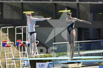 17/08/2022 - HEATLY James and REID Grace (GBR) during the LEN European Diving Championships finals on 17th August 2022 at the Foro Italico in Rome, Italy. - EUROPEAN ACQUATICS CHAMPIONSHIPS - DIVING (DAY3) - TUFFI - NUOTO