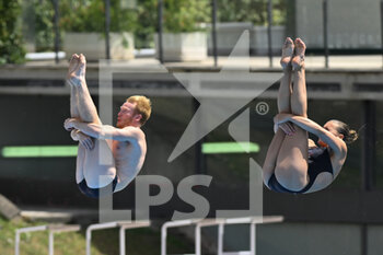 17/08/2022 - HEATLY James and REID Grace (GBR) during the LEN European Diving Championships finals on 17th August 2022 at the Foro Italico in Rome, Italy. - EUROPEAN ACQUATICS CHAMPIONSHIPS - DIVING (DAY3) - TUFFI - NUOTO