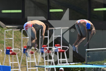 17/08/2022 - BOUYER Jules and GILLET Nais (FRA) during the LEN European Diving Championships finals on 17th August 2022 at the Foro Italico in Rome, Italy. - EUROPEAN ACQUATICS CHAMPIONSHIPS - DIVING (DAY3) - TUFFI - NUOTO