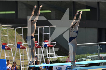 2022-08-17 - PELLACANI Chiara and SANTORO Matteo (ITA) during the LEN European Diving Championships finals on 17th August 2022 at the Foro Italico in Rome, Italy. - EUROPEAN ACQUATICS CHAMPIONSHIPS - DIVING (DAY3) - DIVING - SWIMMING