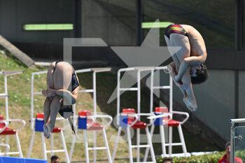 17/08/2022 - LINAN CANELA Max and VELAZQUEZ ROLDAN Rocio (ESP) during the LEN European Diving Championships finals on 17th August 2022 at the Foro Italico in Rome, Italy. - EUROPEAN ACQUATICS CHAMPIONSHIPS - DIVING (DAY3) - TUFFI - NUOTO