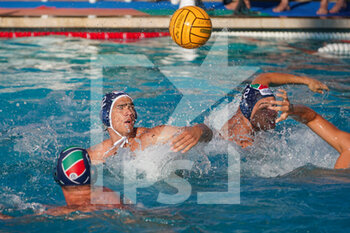 2022-05-21 - Andrjia Basic (Telimar) and Mario Del Basso (Telimar) - PLAY OFF 5/6 PLACE - CC ORTIGIA VS TELIMAR PALERMO - SERIE A1 - WATERPOLO