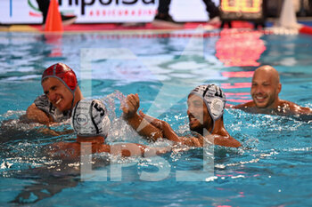 2022-05-28 - team Pro Recco, celebrates after scoring a match - FINAL 1ST / 2ND PLACE - RACE 3 - PRO RECCO VS AN BRESCIA - SERIE A1 - WATERPOLO