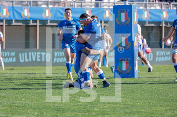 05/11/2022 - Pierre Bruno (Italy) and Danilo Fischetti (Italy) - 2022 TEST MATCH - ITALY VS SAMOA - AUTUMN NATIONS SERIES - RUGBY