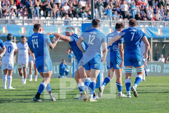 05/11/2022 - Pierre Bruno (Italy) and Danilo Fischetti (Italy) - 2022 TEST MATCH - ITALY VS SAMOA - AUTUMN NATIONS SERIES - RUGBY