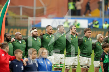 19/11/2022 - South Africa’s players during the ANS - Autumn Nations Series Italy, rugby match between Italy and South Africa on 19 November 2022 at Luigi Ferrarsi Stadium in Genova, Italy. Photo Nderim Kaceli - ITALY VS SOUTH AFRICA - AUTUMN NATIONS SERIES - RUGBY