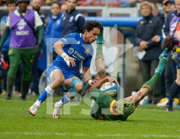 19/11/2022 - Kurt-Lee Arendse of South Africa during the ANS - Autumn Nations Series Italy, rugby match between Italy and South Africa on 19 November 2022 at Luigi Ferrarsi Stadium in Genova, Italy. Photo Nderim Kaceli - ITALY VS SOUTH AFRICA - AUTUMN NATIONS SERIES - RUGBY