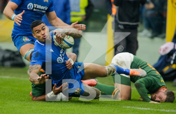 19/11/2022 - Montanna Ioane of Italy during the ANS - Autumn Nations Series Italy, rugby match between Italy and South Africa on 19 November 2022 at Luigi Ferrarsi Stadium in Genova, Italy. Photo Nderim Kaceli - ITALY VS SOUTH AFRICA - AUTUMN NATIONS SERIES - RUGBY