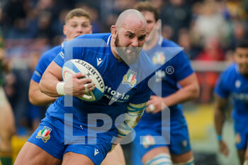 19/11/2022 - Simone Ferrari of Italy during the ANS - Autumn Nations Series Italy, rugby match between Italy and South Africa on 19 November 2022 at Luigi Ferrarsi Stadium in Genova, Italy. Photo Nderim Kaceli - ITALY VS SOUTH AFRICA - AUTUMN NATIONS SERIES - RUGBY