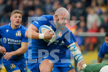 19/11/2022 - Simone Ferrari of Italy during the ANS - Autumn Nations Series Italy, rugby match between Italy and South Africa on 19 November 2022 at Luigi Ferrarsi Stadium in Genova, Italy. Photo Nderim Kaceli - ITALY VS SOUTH AFRICA - AUTUMN NATIONS SERIES - RUGBY