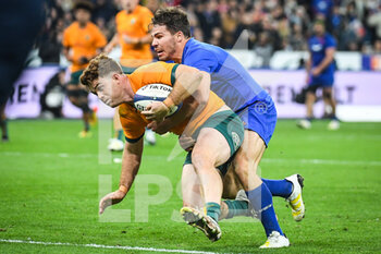 05/11/2022 - Andrew KELLAWAY of Australia and Antoine DUPONT of France during the 2022 Autumn Nations Series, rugby union match between France and Australia on November 5, 2022 at Stade de France in Saint-Denis, France - RUGBY - TEST MATCH - FRANCE V AUSTRALIA - AUTUMN NATIONS SERIES - RUGBY