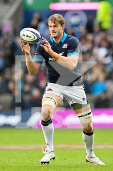 05/11/2022 - Scotland's Richie Gray during the 2022 Autumn Nations Series, rugby union test match between Scotland and Fiji on November 5, 2022 at BT Murrayfield Stadium in Edinburgh, Scotland - RUGBY - TEST MATCH - SCOTLAND V FIJI - AUTUMN NATIONS SERIES - RUGBY